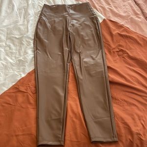 High waisted pleather leggings